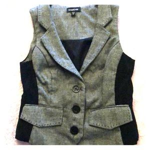 Bebe Grey& Black Business casual Vest🖤